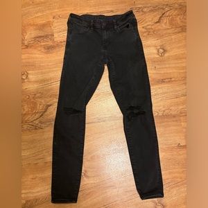 American Eagle Black Distressed Jeans